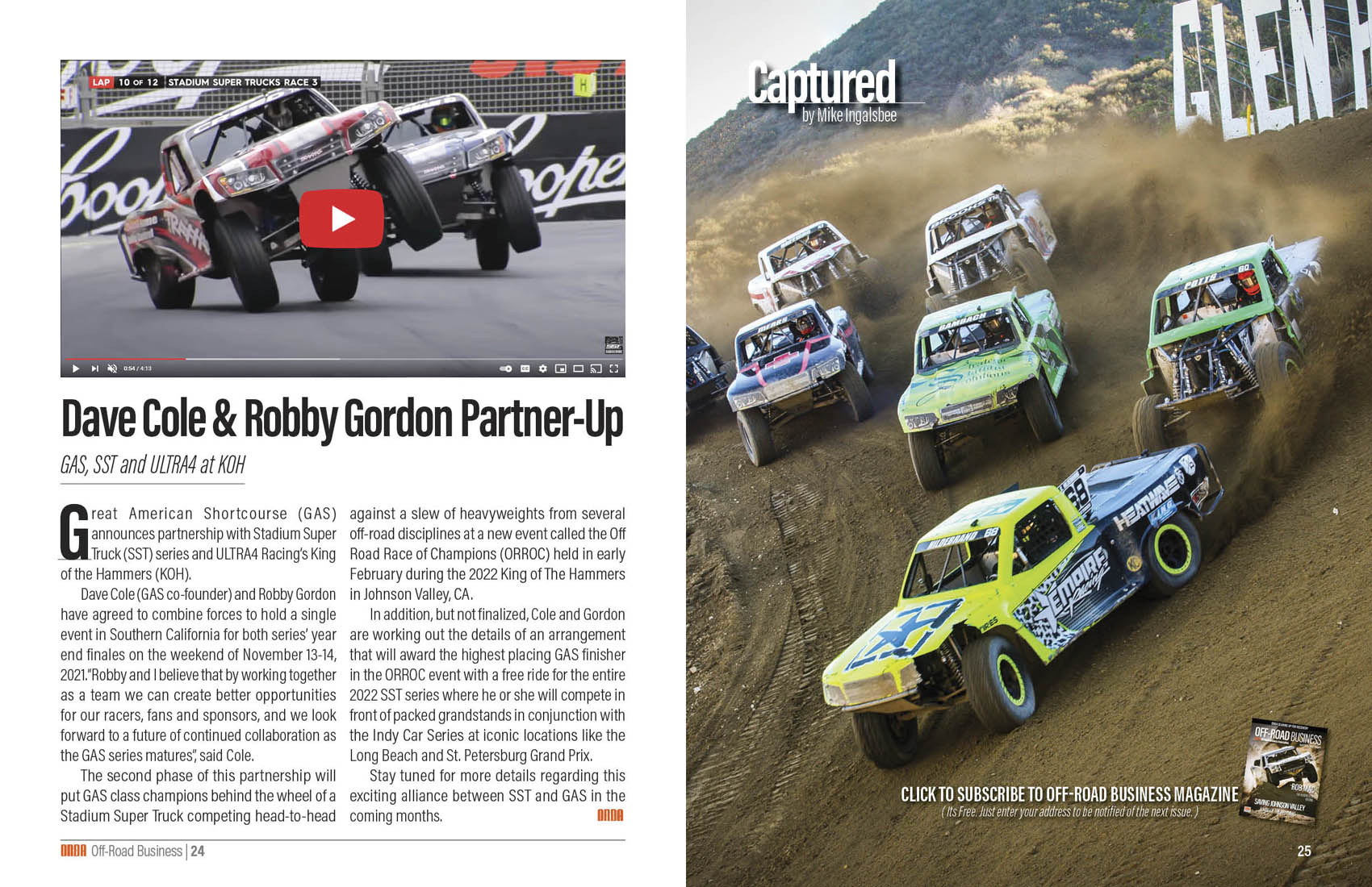 Dave Cole & Robby Gordon Partner-Up