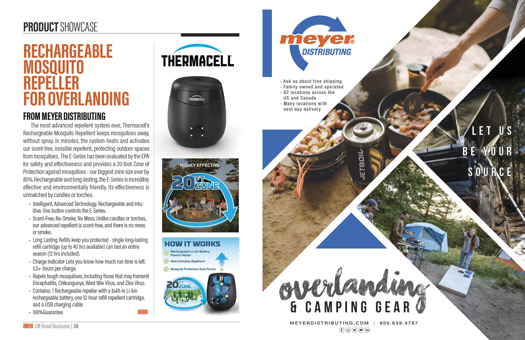 Rechargeable Mosquito
Repeller
for Overlanding