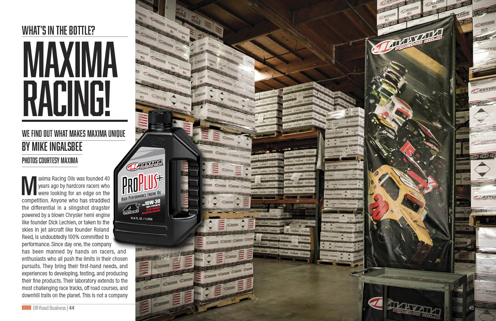 Maxima Racing! What's in the bottle?